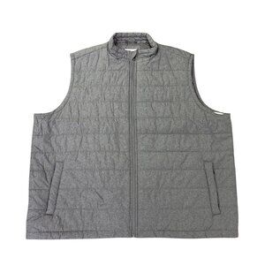 Sonoma Mens Gray Puffer Vest Full-Zip Lightweight Sleeveless Jacket Sz XXL - New